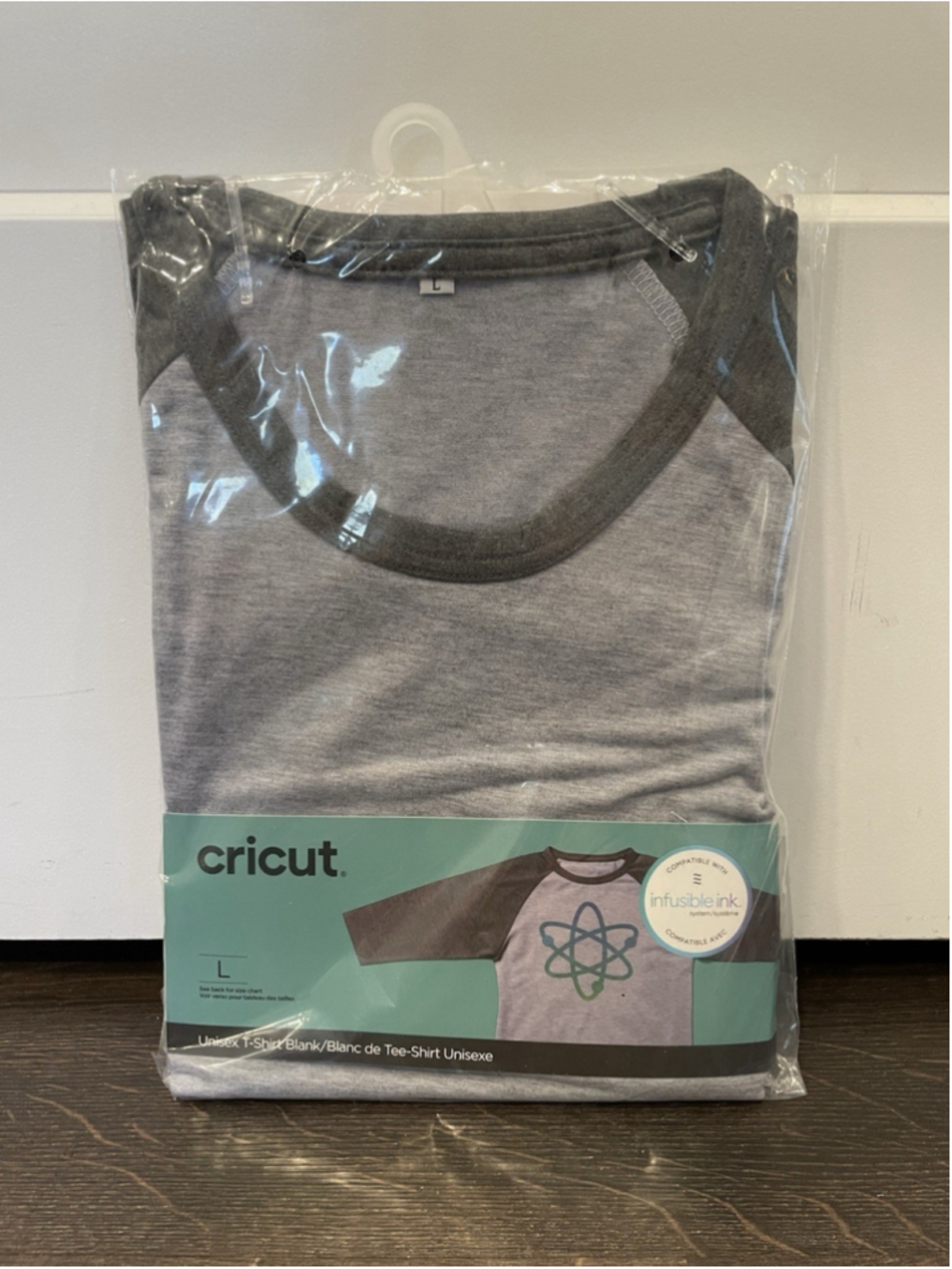 Cricut Unisex Adult T-Shirt Blank Dark Heathered Gray Lg Infusible Ink